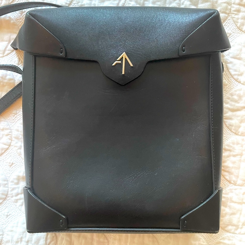 Manu Atelier Pristine black leather bag